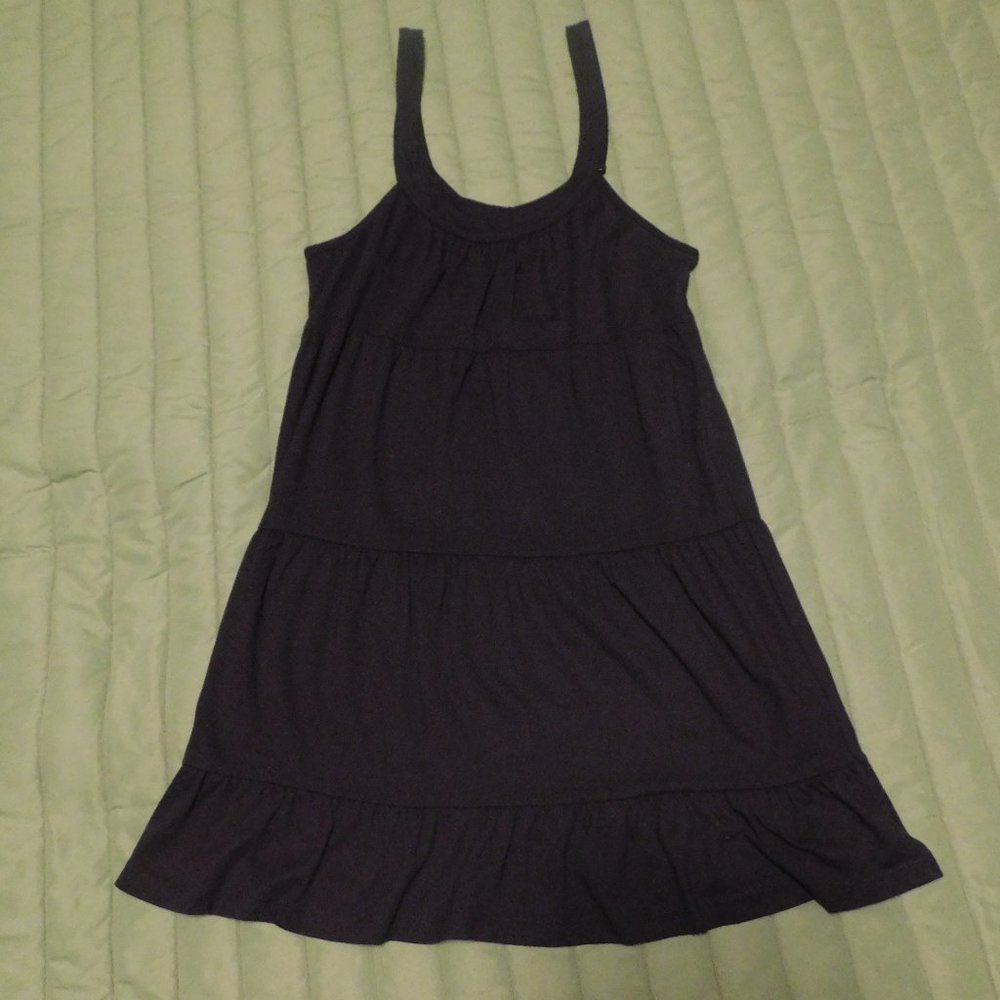 Black Tiered Long Tank sz M clean like new